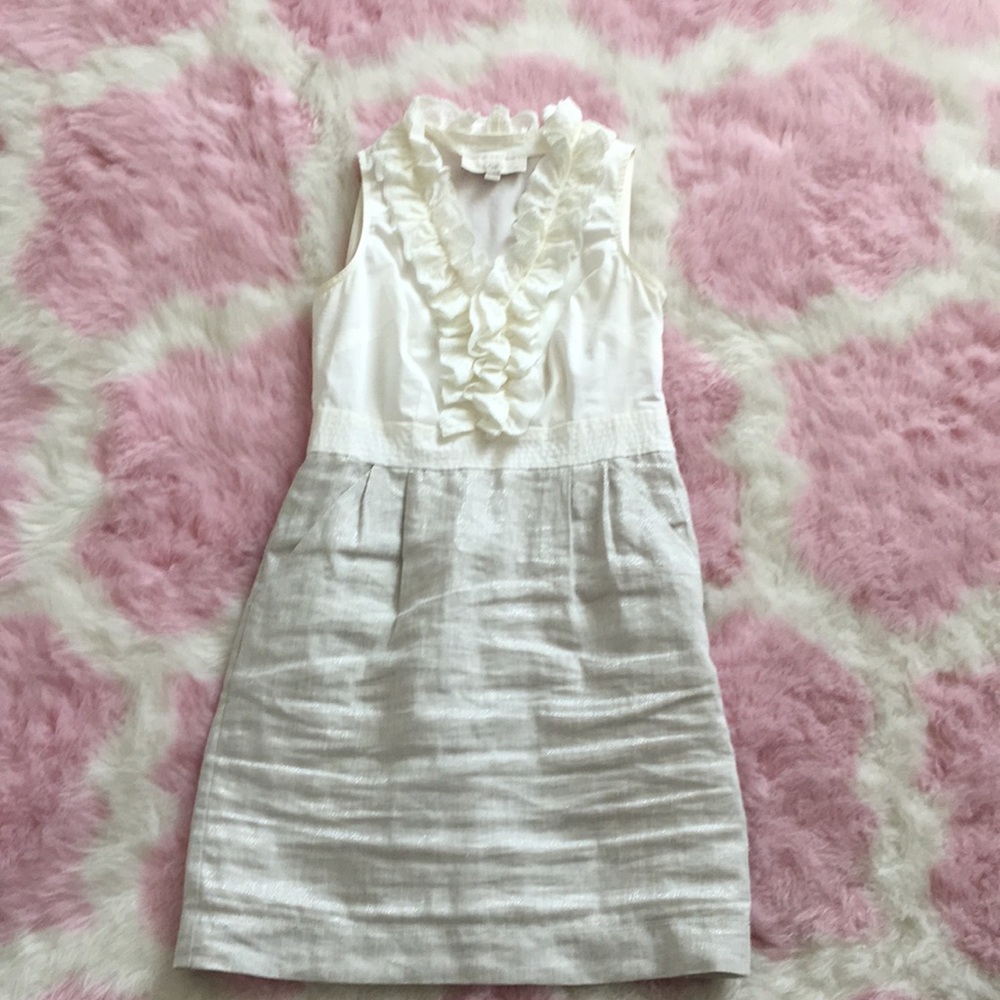 Ann Taylor loft cotton and linen dress